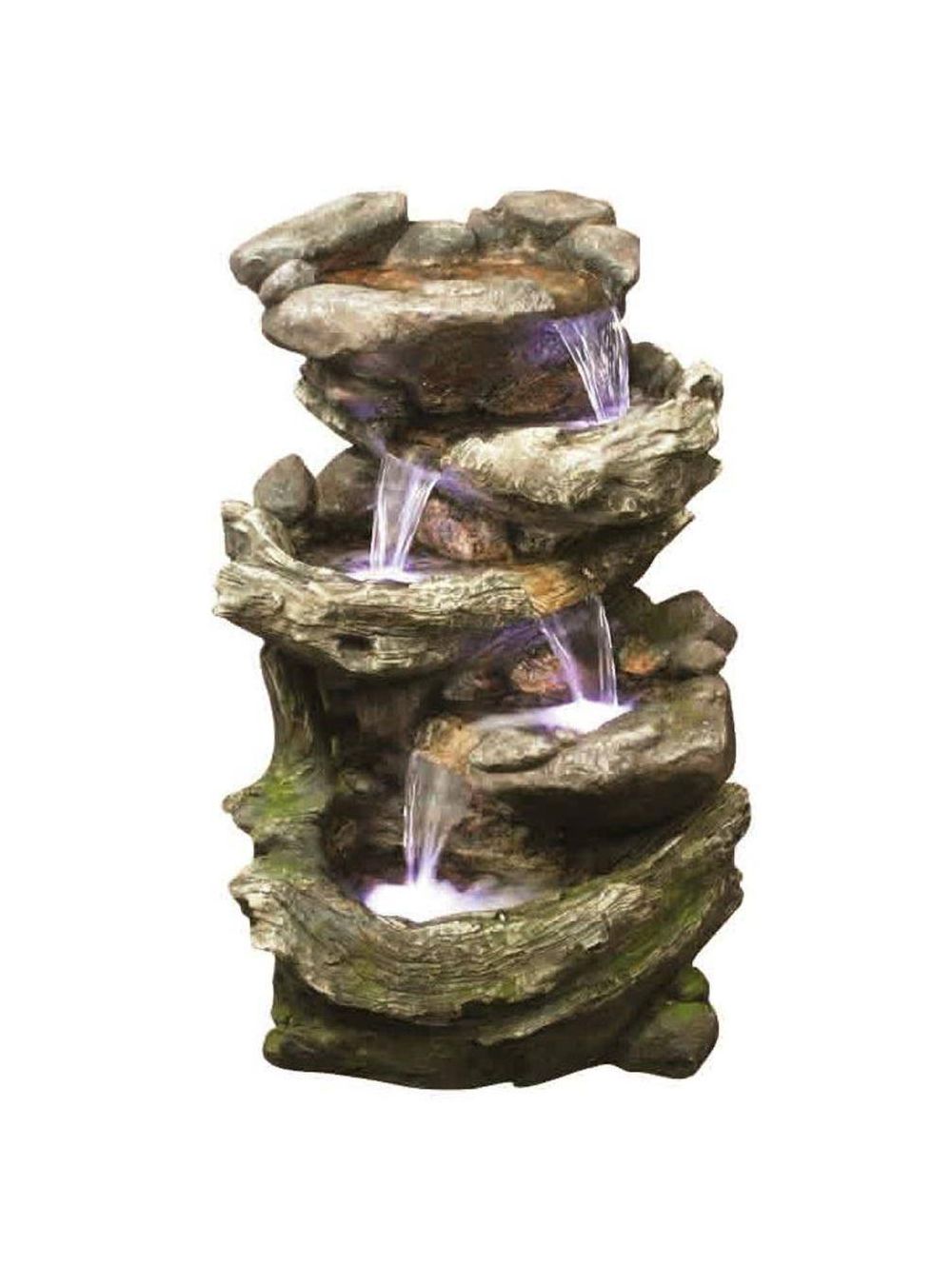 Rock & Wood Falls Water Feature by Aqua Creations - WaterFeatures