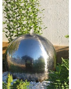 Solar 42cm Steel Sphere with LED