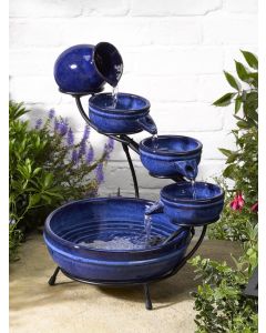 Neptune Ceramic Solar Cascade Water Feature