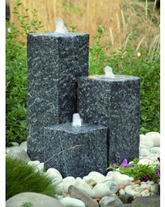 Three Granite Columns Water Feature