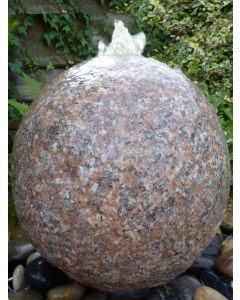 35cm Flamed Pinky Granite Sphere Water Feature Kit 