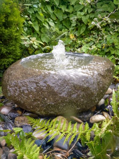 Babbling Natural Boulder Water Feature