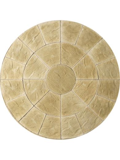 Abbey Patio Circle Kit 2.4m in York Gold