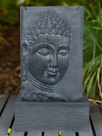 Charcoal Buddha Wall