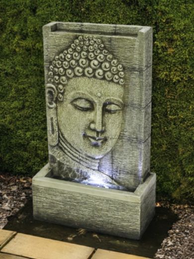 Light Grey Buddha Wall