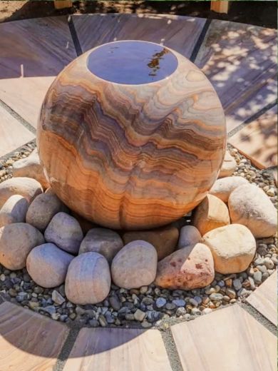 50cm Rainbow Sandstone Infinity Water Feature Kit